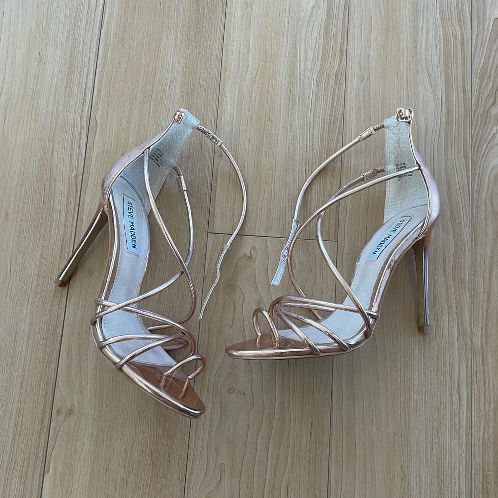 Lightly Worn Steve Madden caged Stilettos